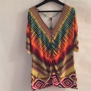 DUSAK S/S PRINTED TOP